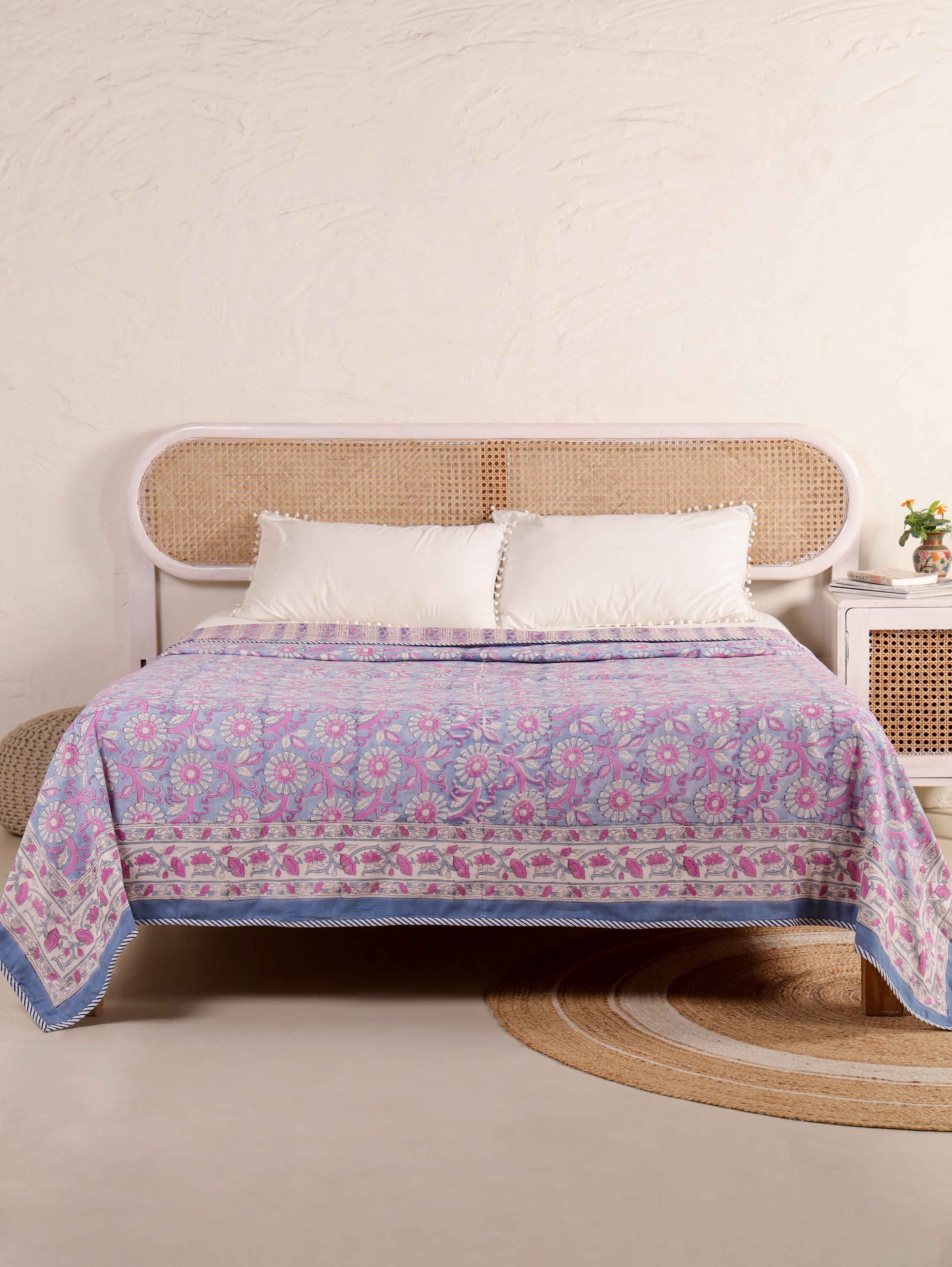 Premium Cotton Hand Block Print Reversible Dohar