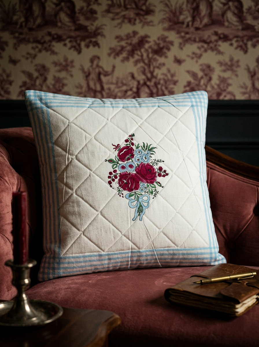 Quilted Cushion Cover - Set Of 2