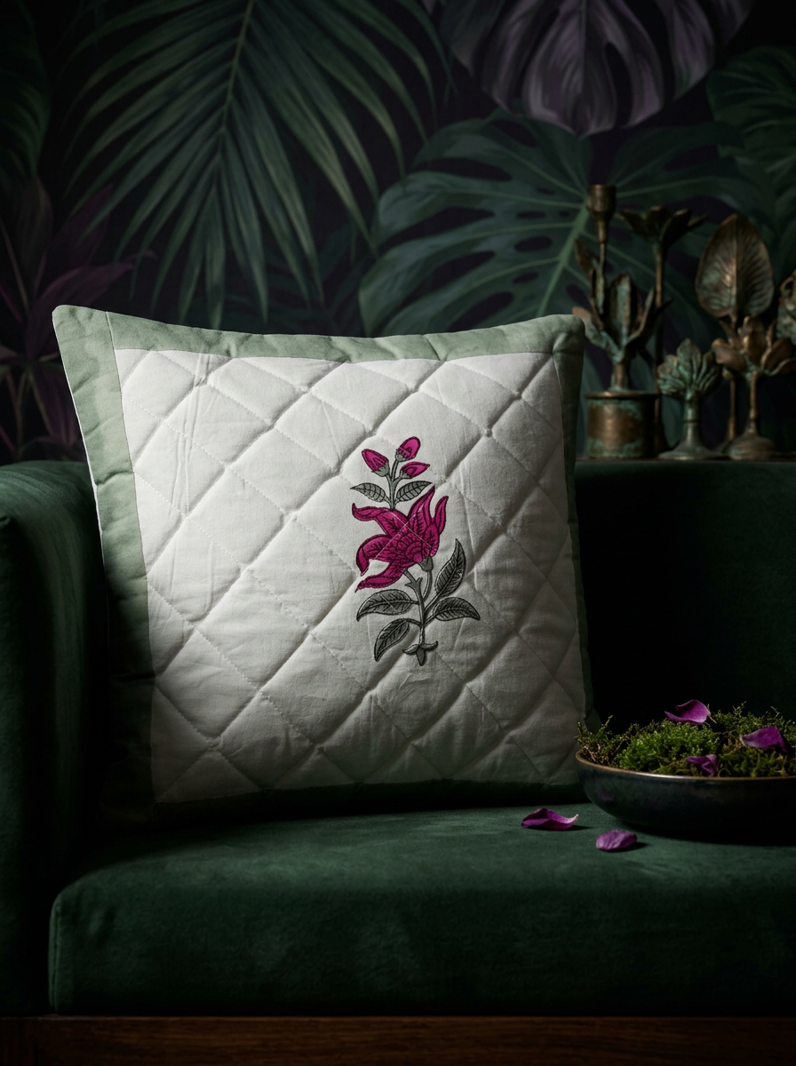 Quilted Cushion Cover - Set Of 2