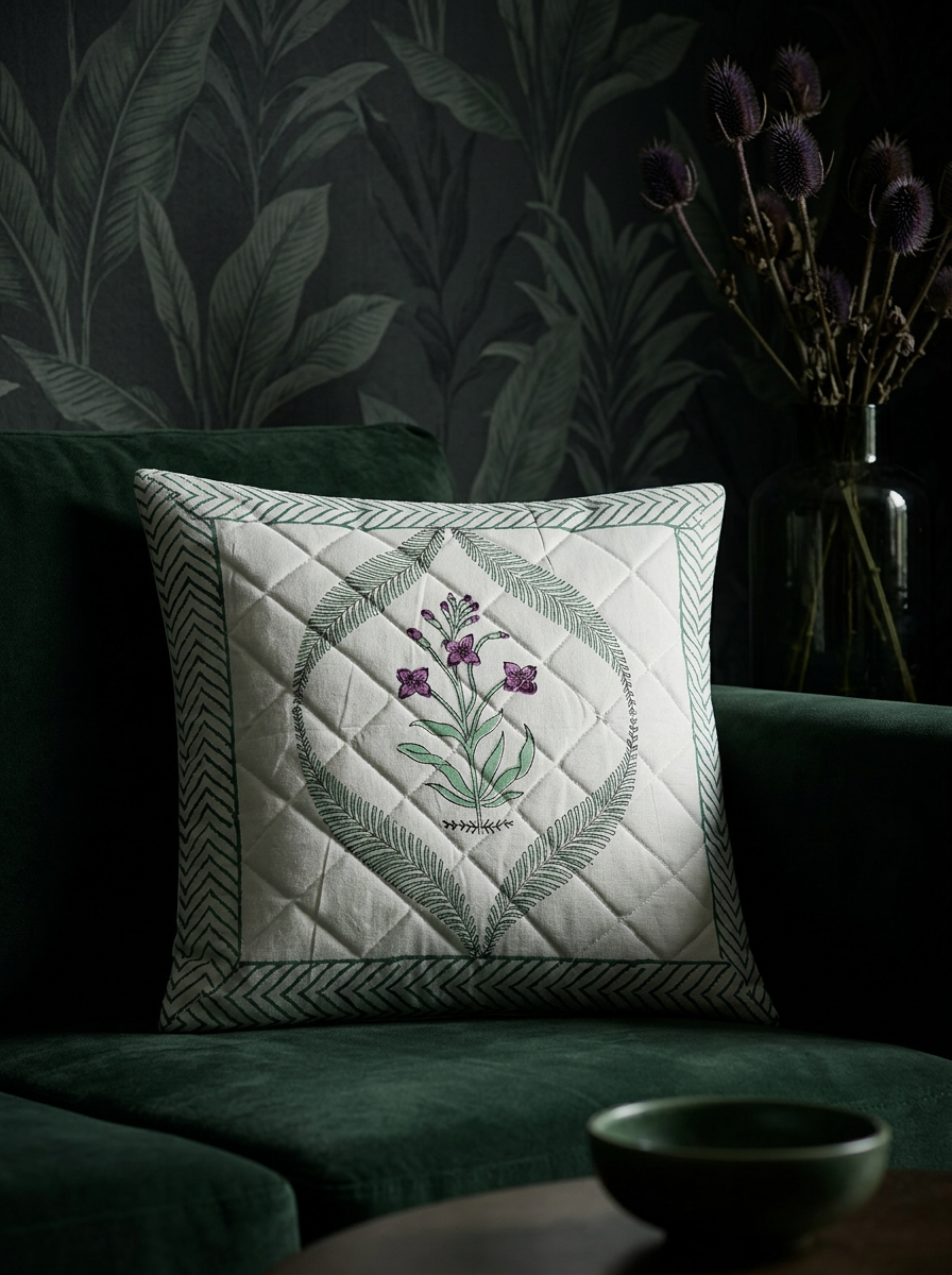 Quilted Cushion Cover - Set Of 2