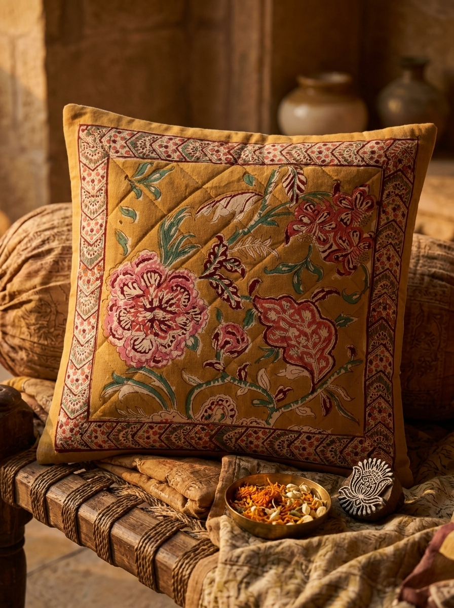 Quilted Cushion Cover - Set Of 2