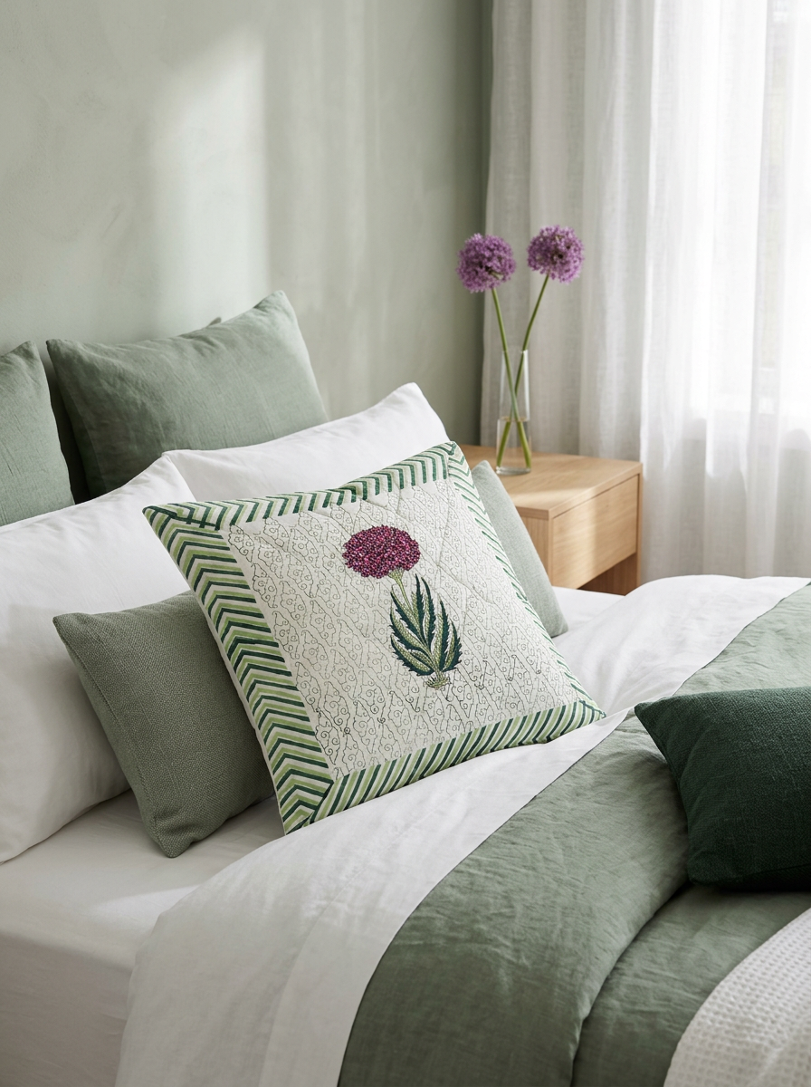 Quilted Cushion Cover - Set Of 2