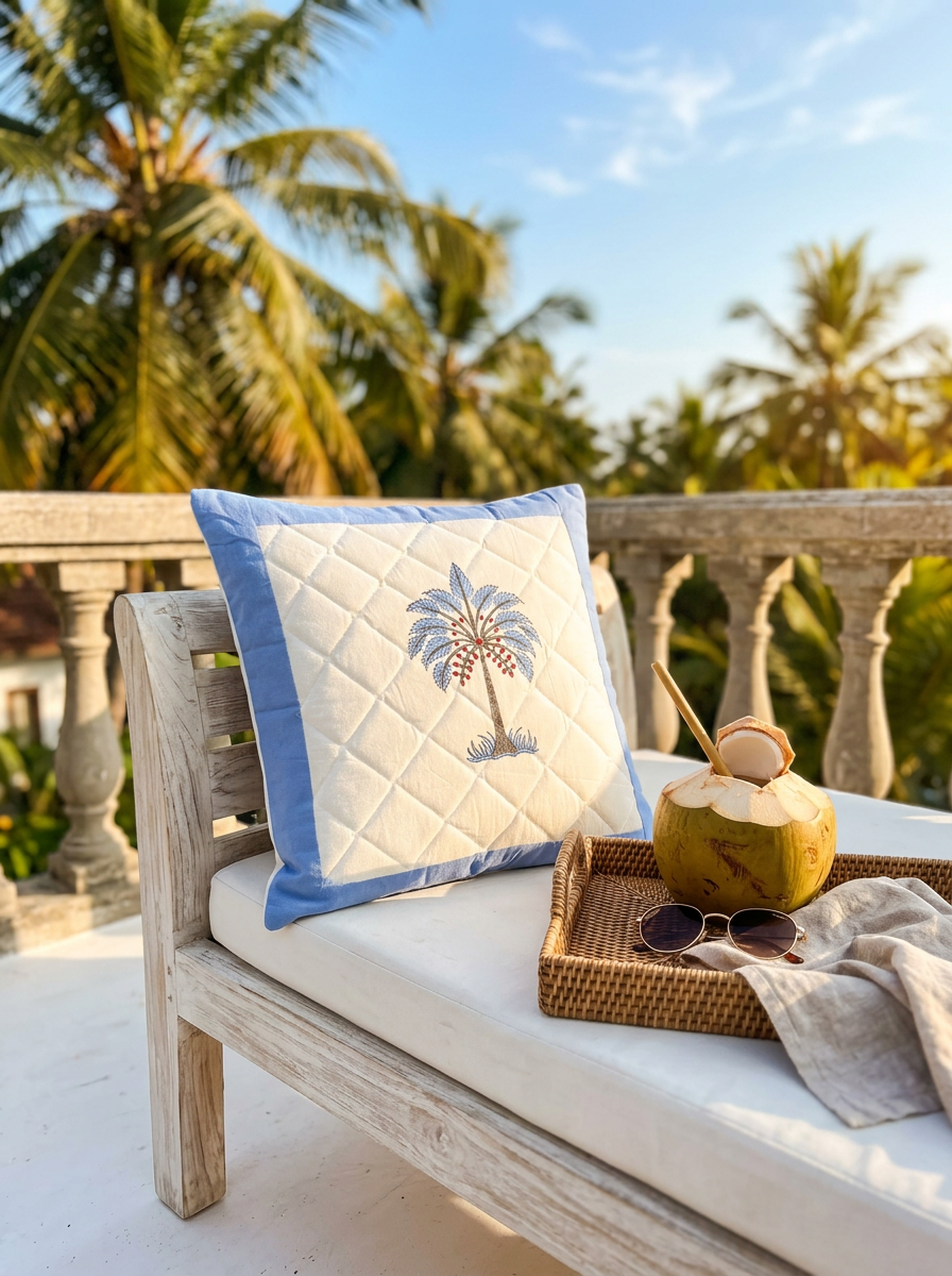 Quilted Cushion Cover - Set Of 2