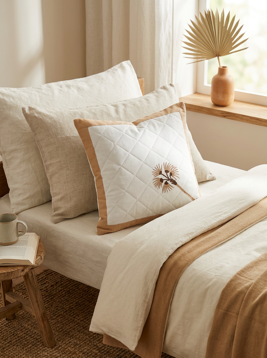 Quilted Cushion Cover - Set Of 2