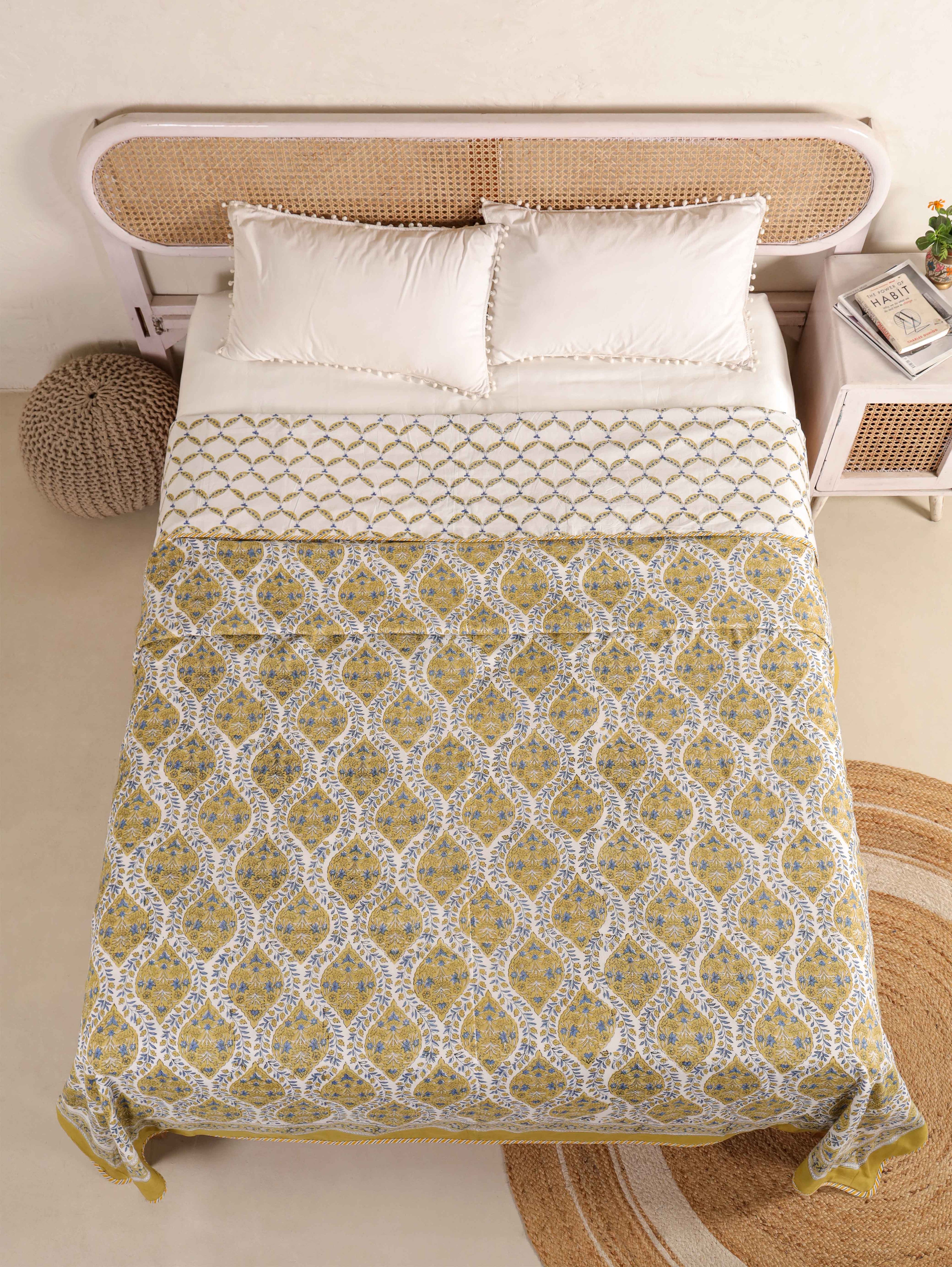 Premium Cotton Hand Block Print Reversible Dohar