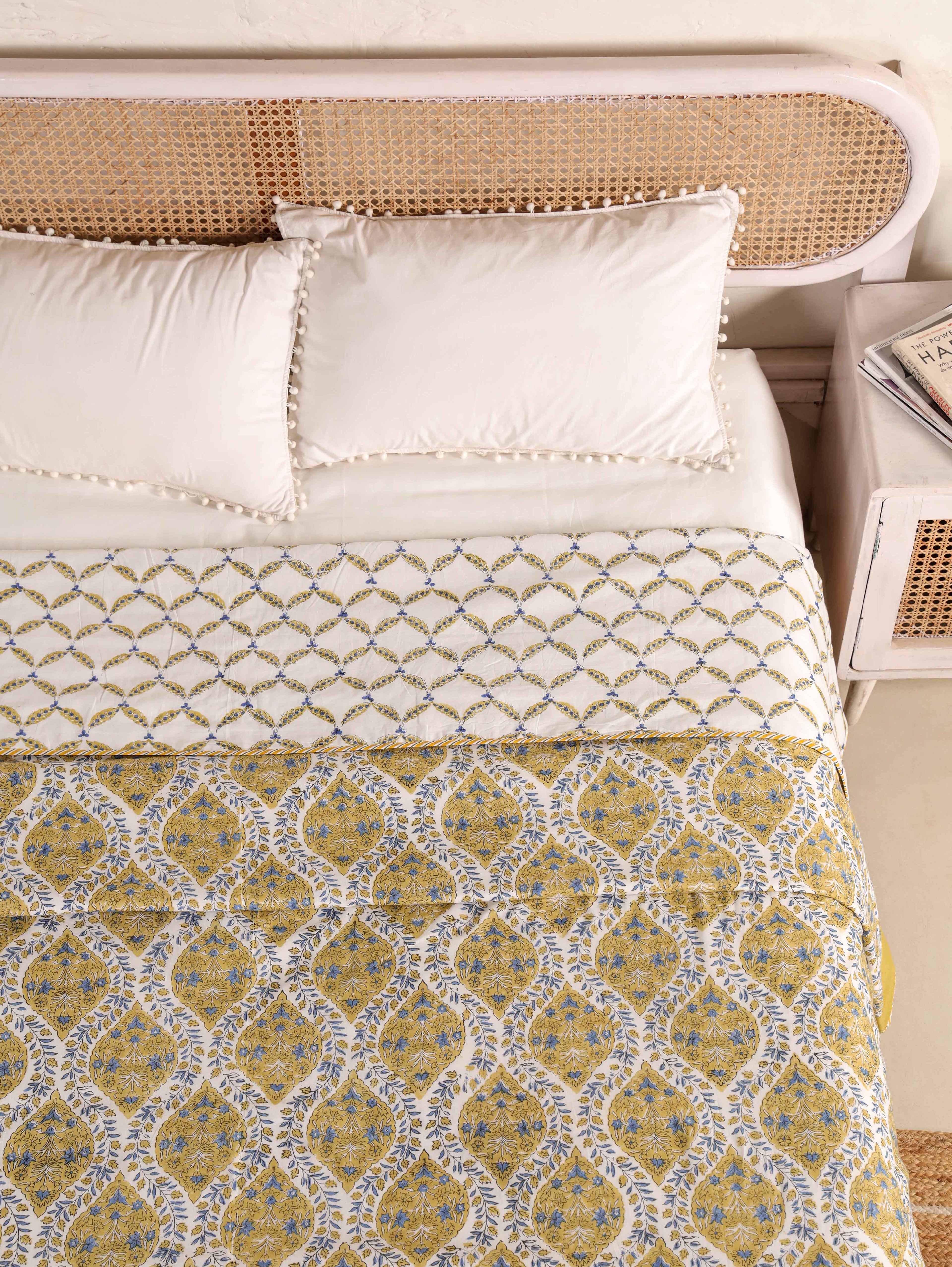 Premium Cotton Hand Block Print Reversible Dohar