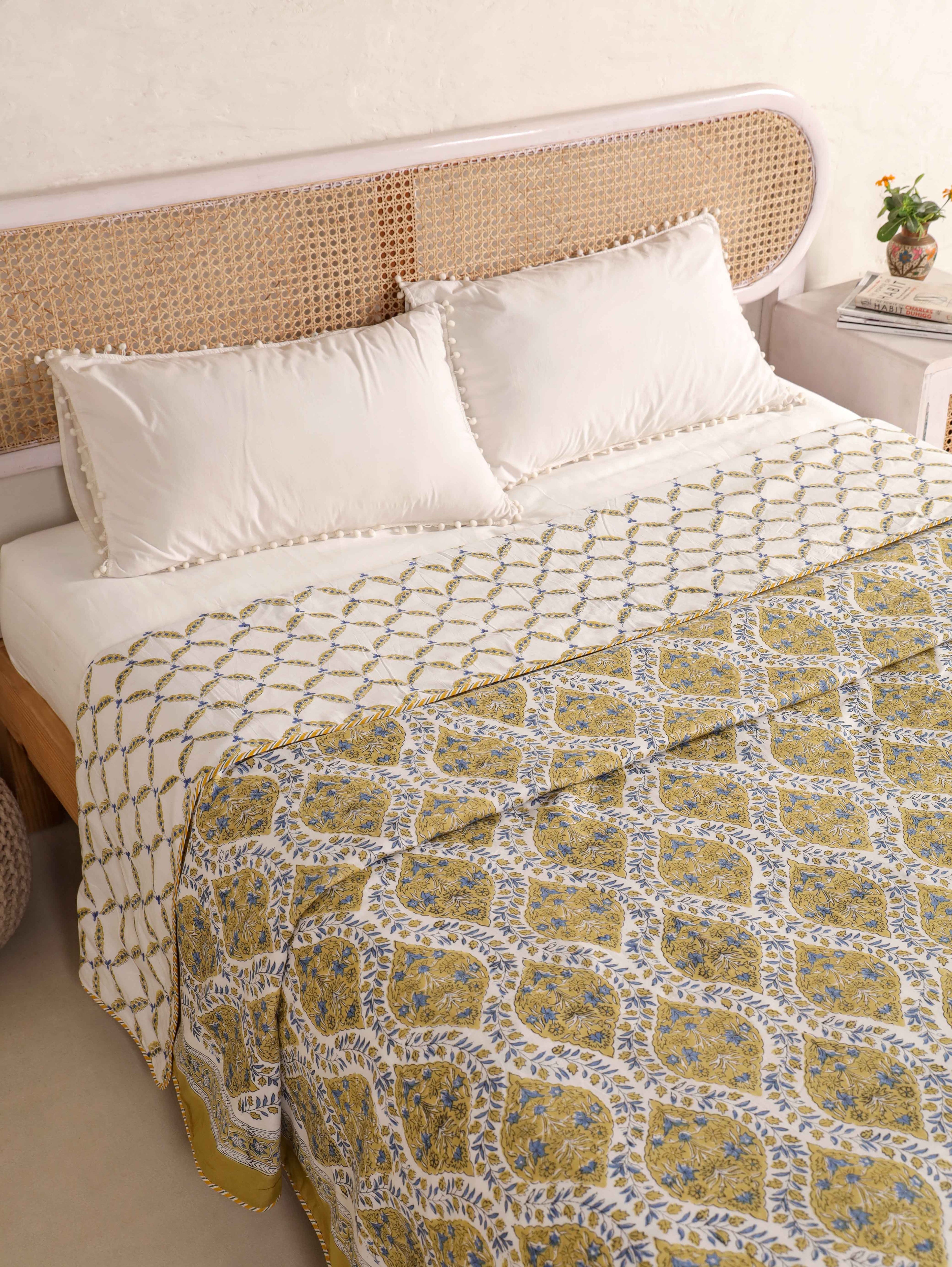 Premium Cotton Hand Block Print Reversible Dohar