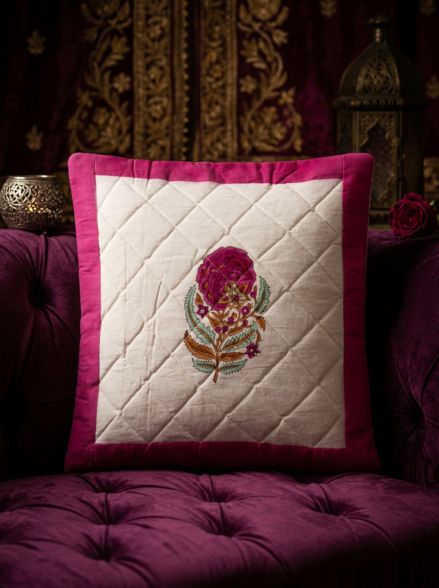 Quilted Cushion Cover - Set Of 2