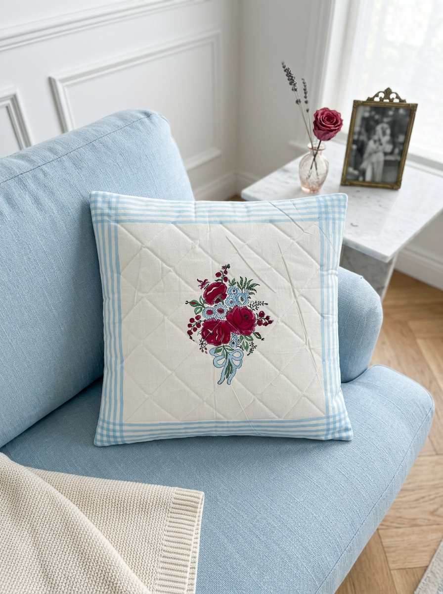 Quilted Cushion Cover - Set Of 2