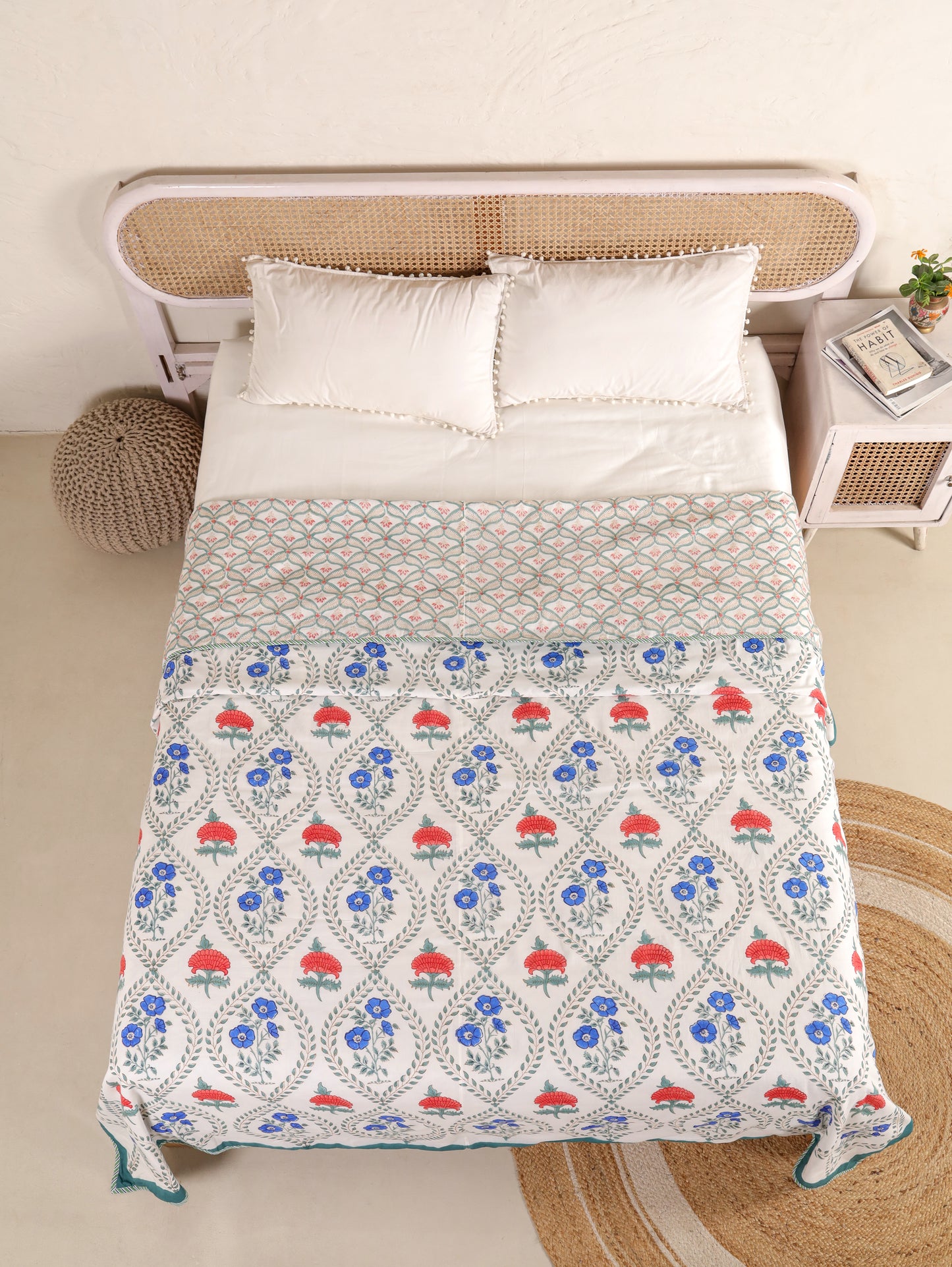 Premium Cotton Hand Block Print Reversible Dohar