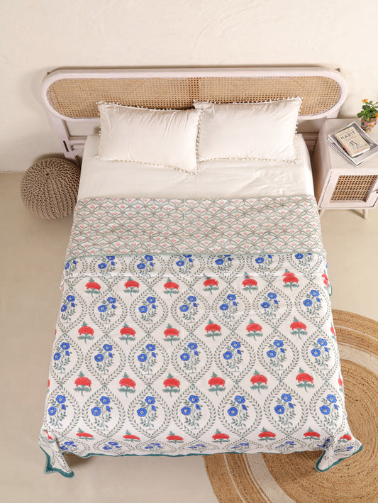 Premium Cotton Hand Block Print Reversible Dohar