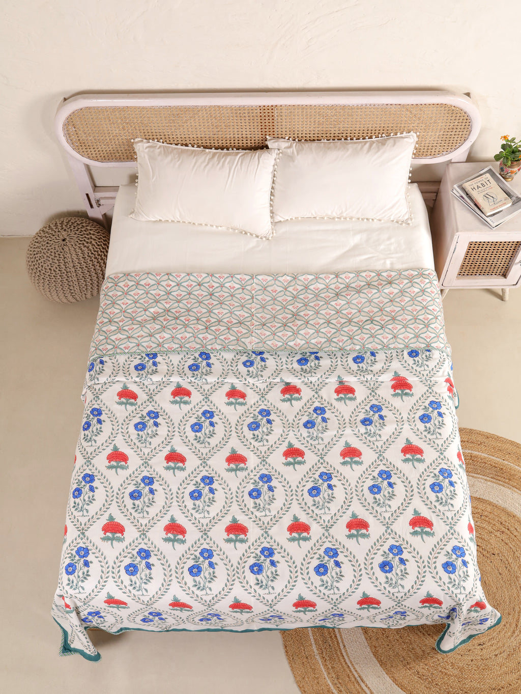 Premium Cotton Hand Block Print Reversible Dohar