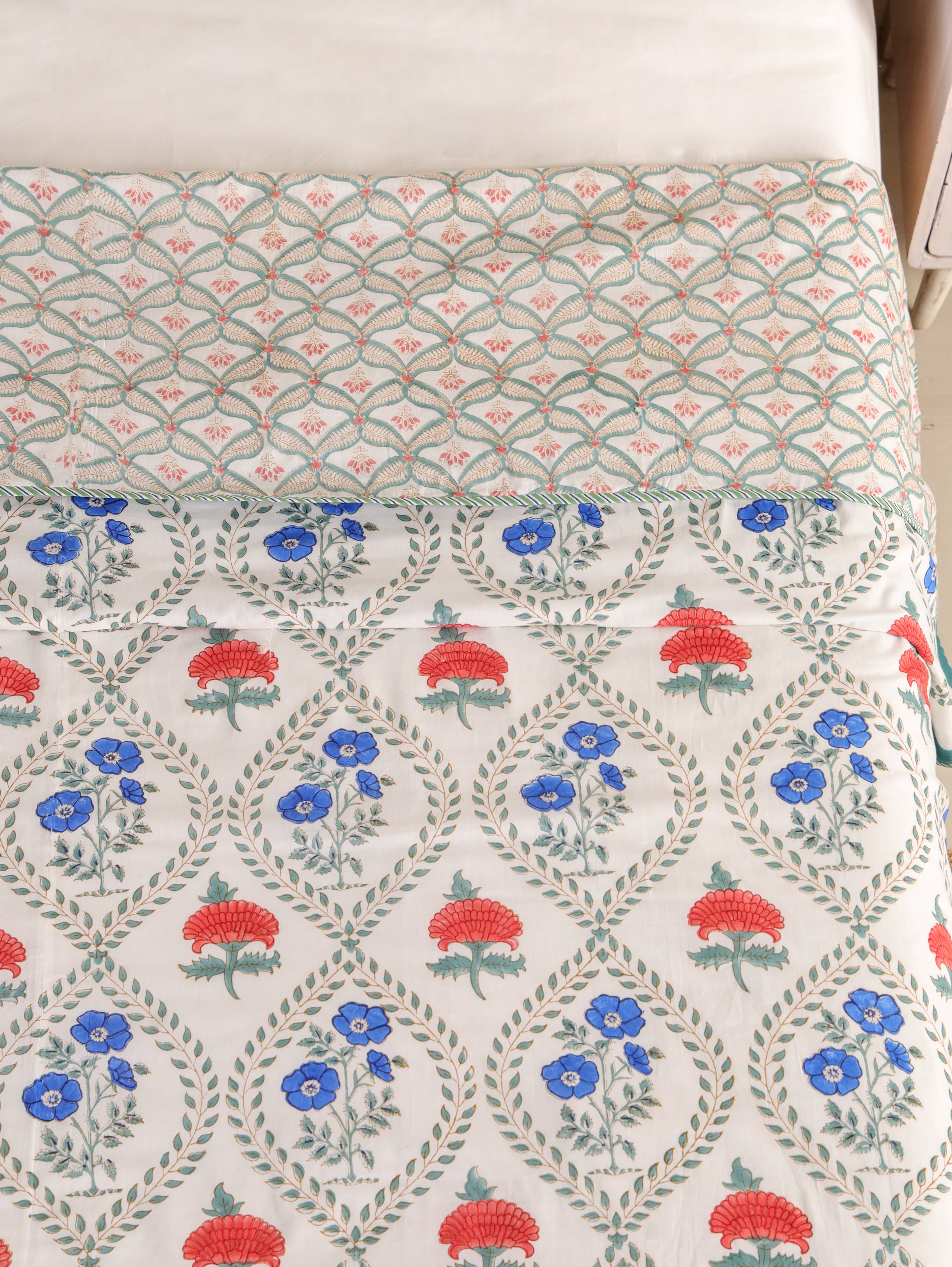 Premium Cotton Hand Block Print Reversible Dohar