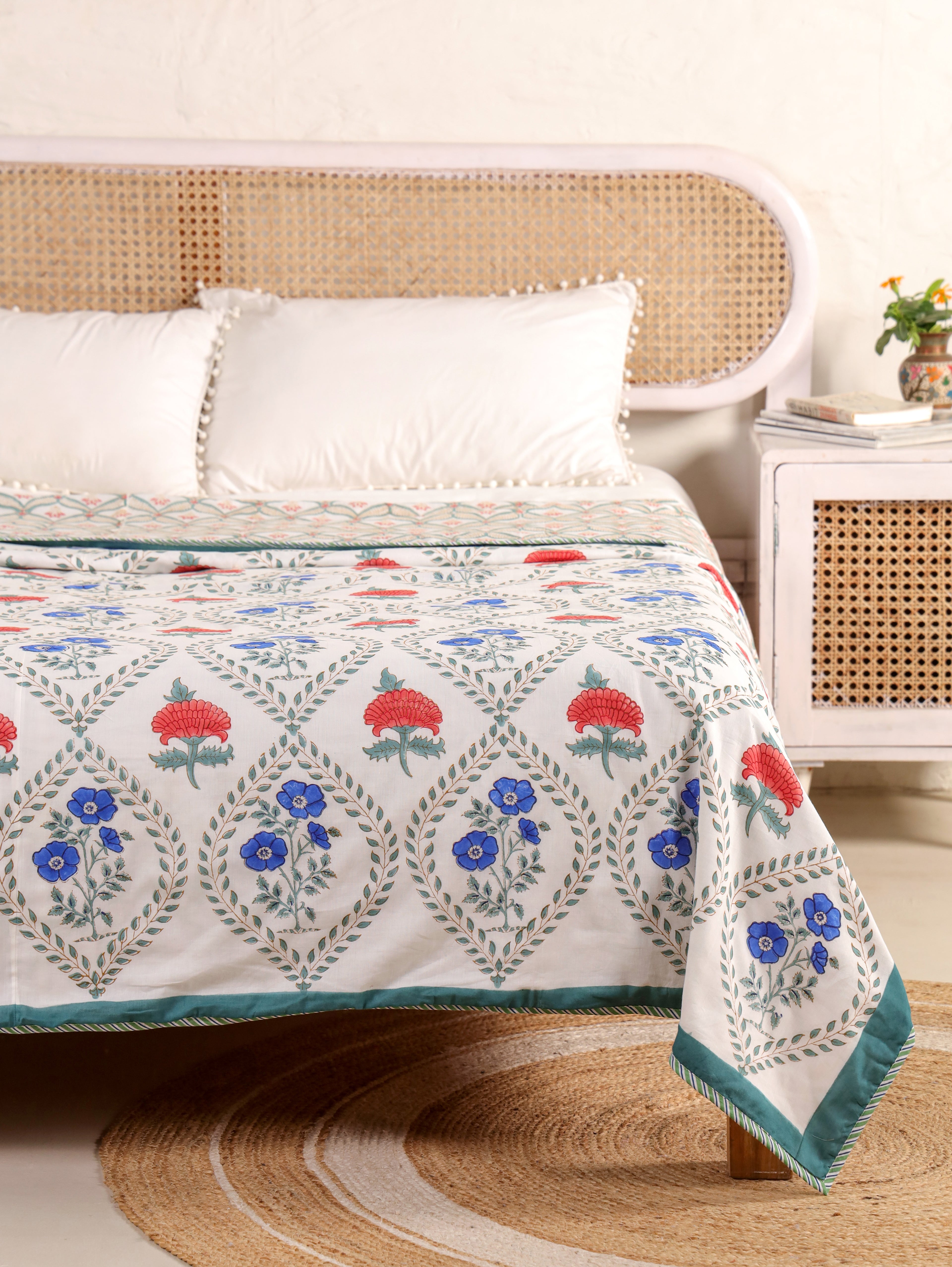 Premium Cotton Hand Block Print Reversible Dohar