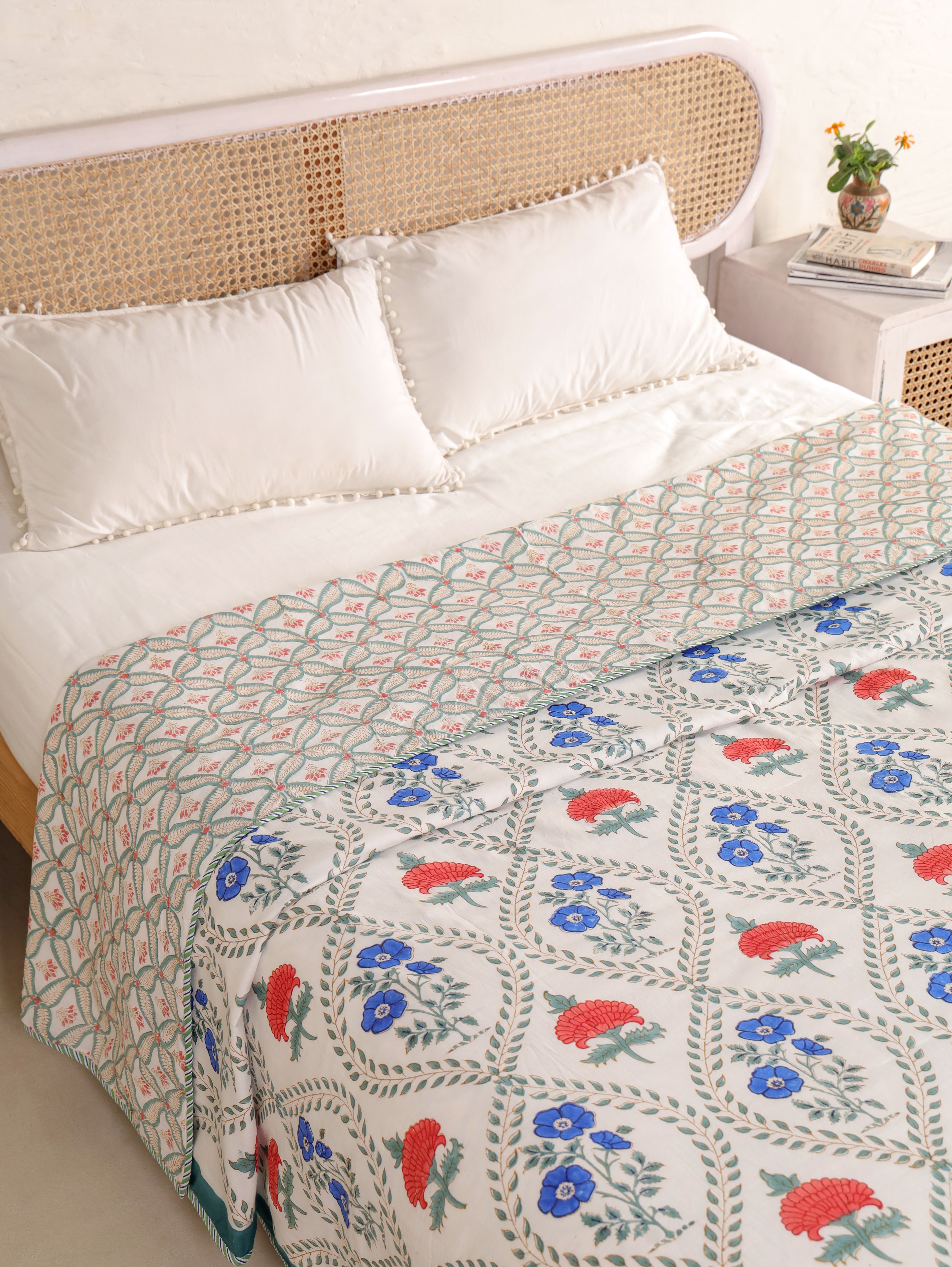 Premium Cotton Hand Block Print Reversible Dohar