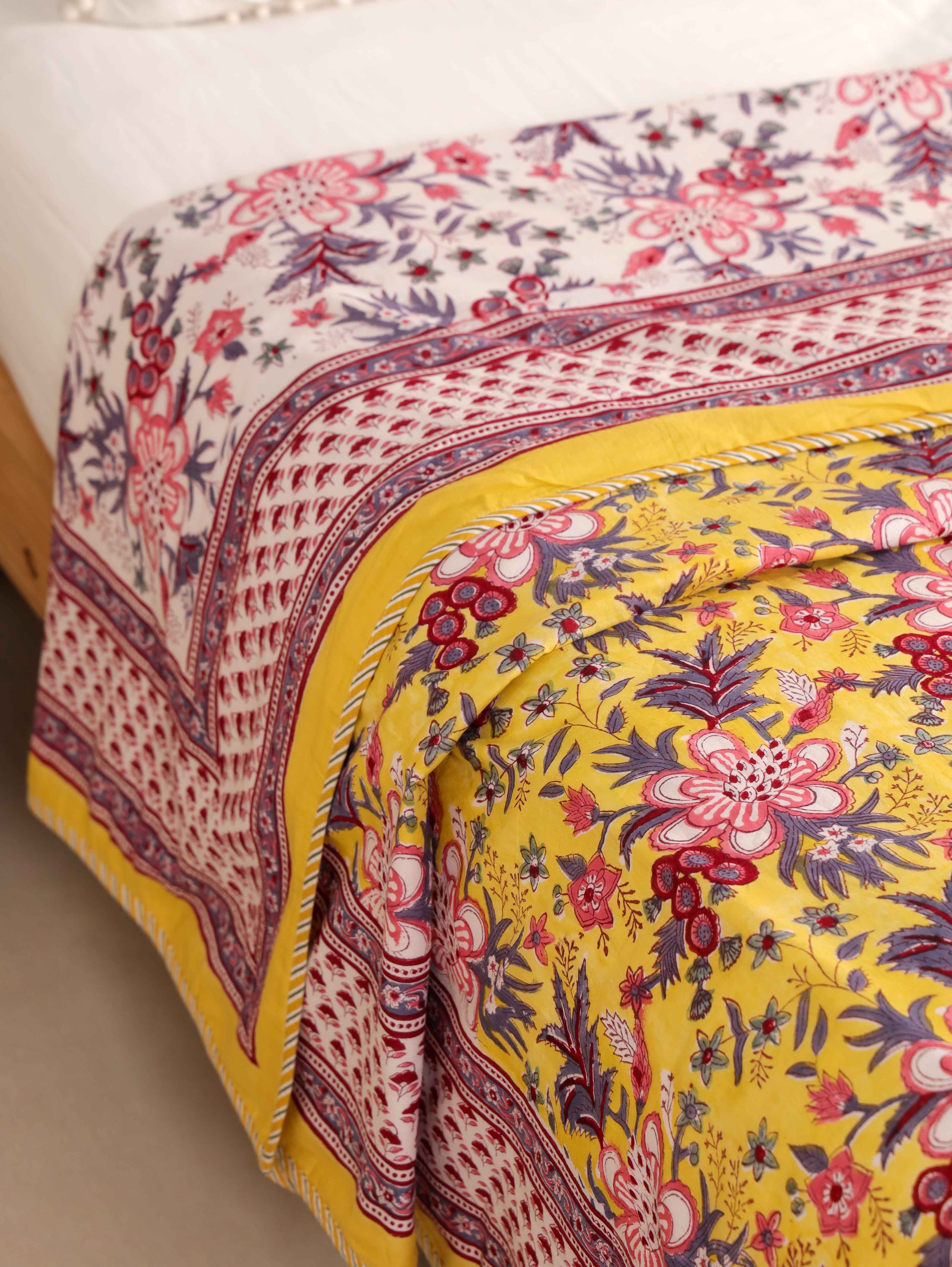 Premium Cotton Hand Block Print Reversible Dohar