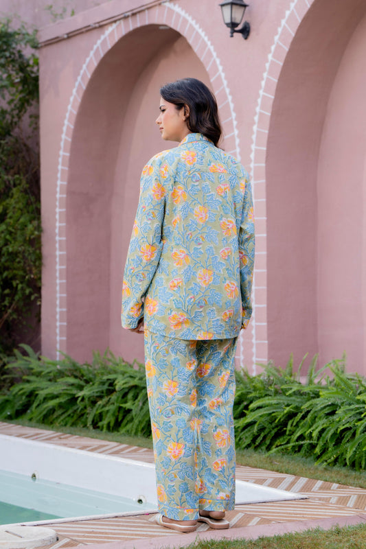 Timeless elegance Block Print Co-ord Set