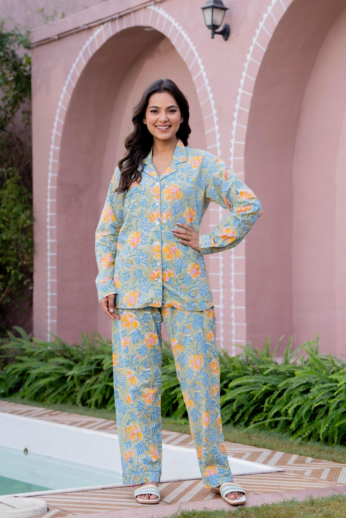 Timeless elegance Block Print Co-ord Set