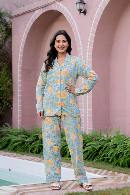 Timeless elegance Block Print Co-ord Set