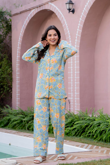 Timeless elegance Block Print Co-ord Set