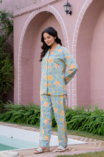 Timeless elegance Block Print Co-ord Set