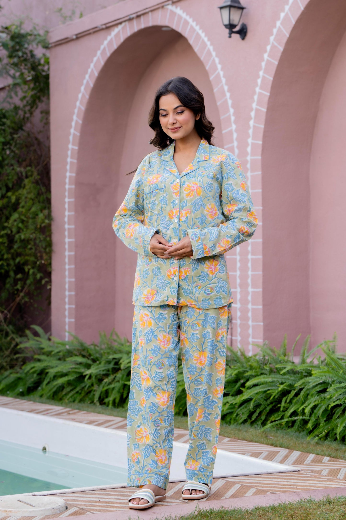 Timeless elegance Block Print Co-ord Set