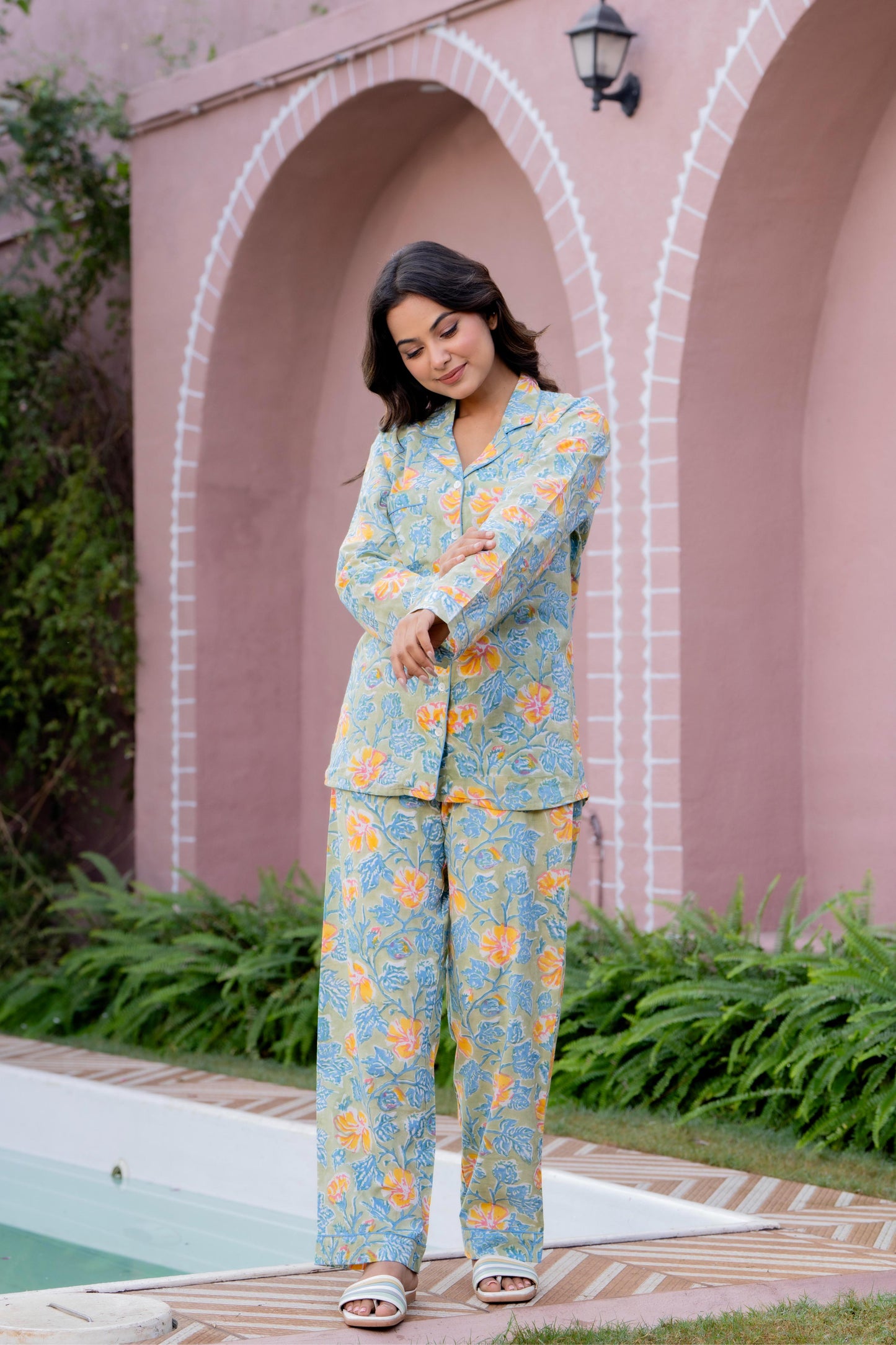 Timeless elegance Block Print Co-ord Set