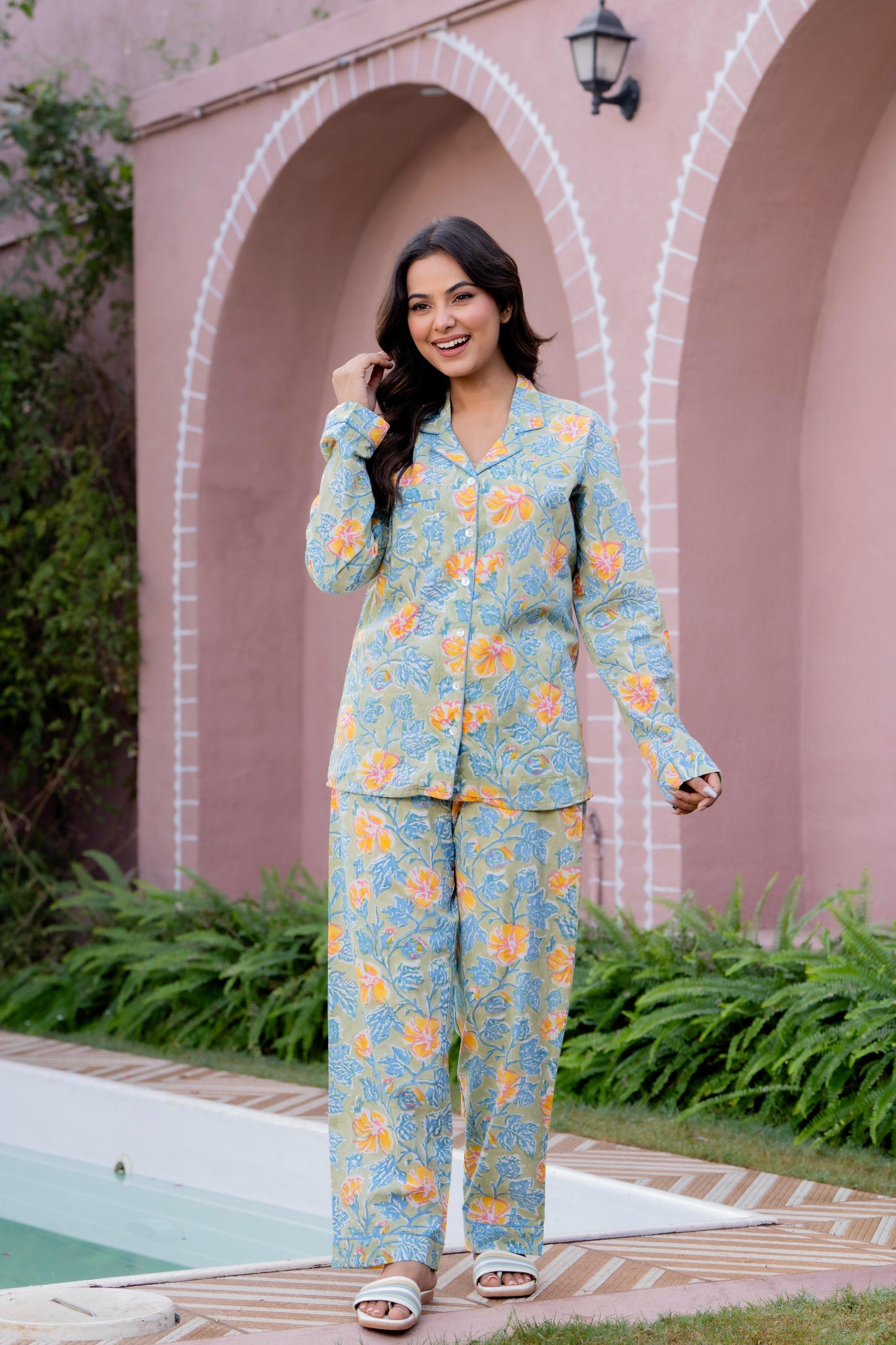 Timeless elegance Block Print Co-ord Set