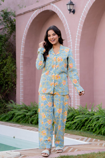 Timeless elegance Block Print Co-ord Set