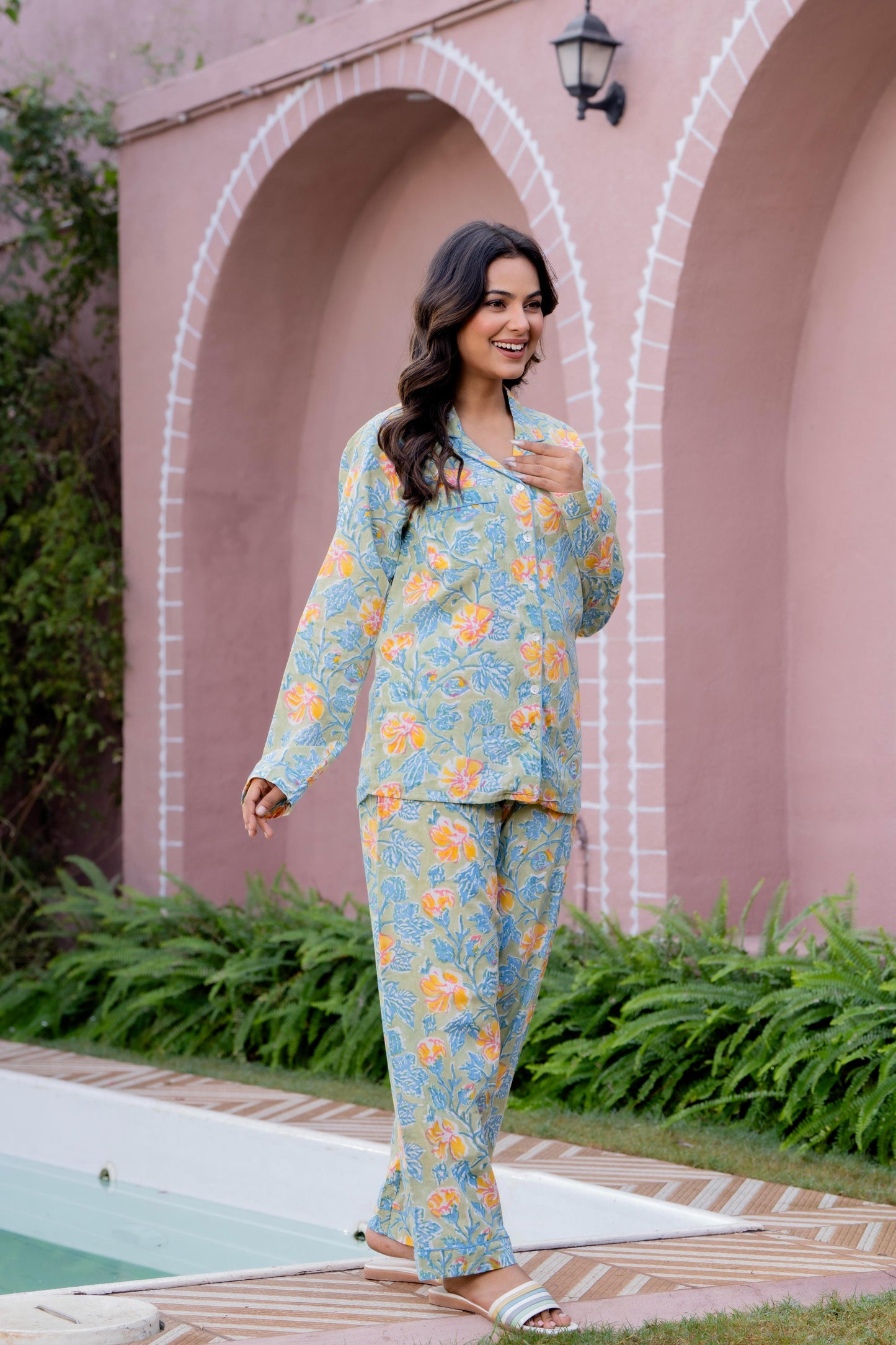 Timeless elegance Block Print Co-ord Set