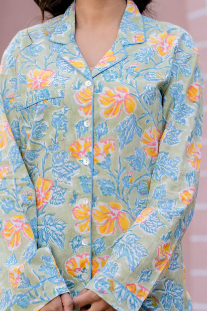 Timeless elegance Block Print Co-ord Set