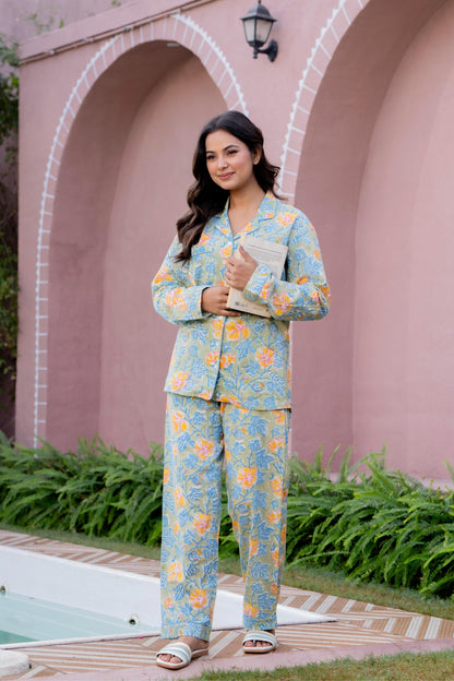 Timeless elegance Block Print Co-ord Set