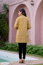 Elegance Charm Cotton Block Print Top