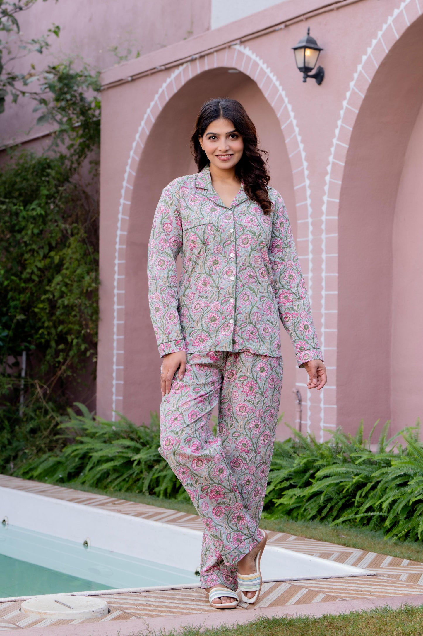 Timeless elegance Block Print Co-ord Set