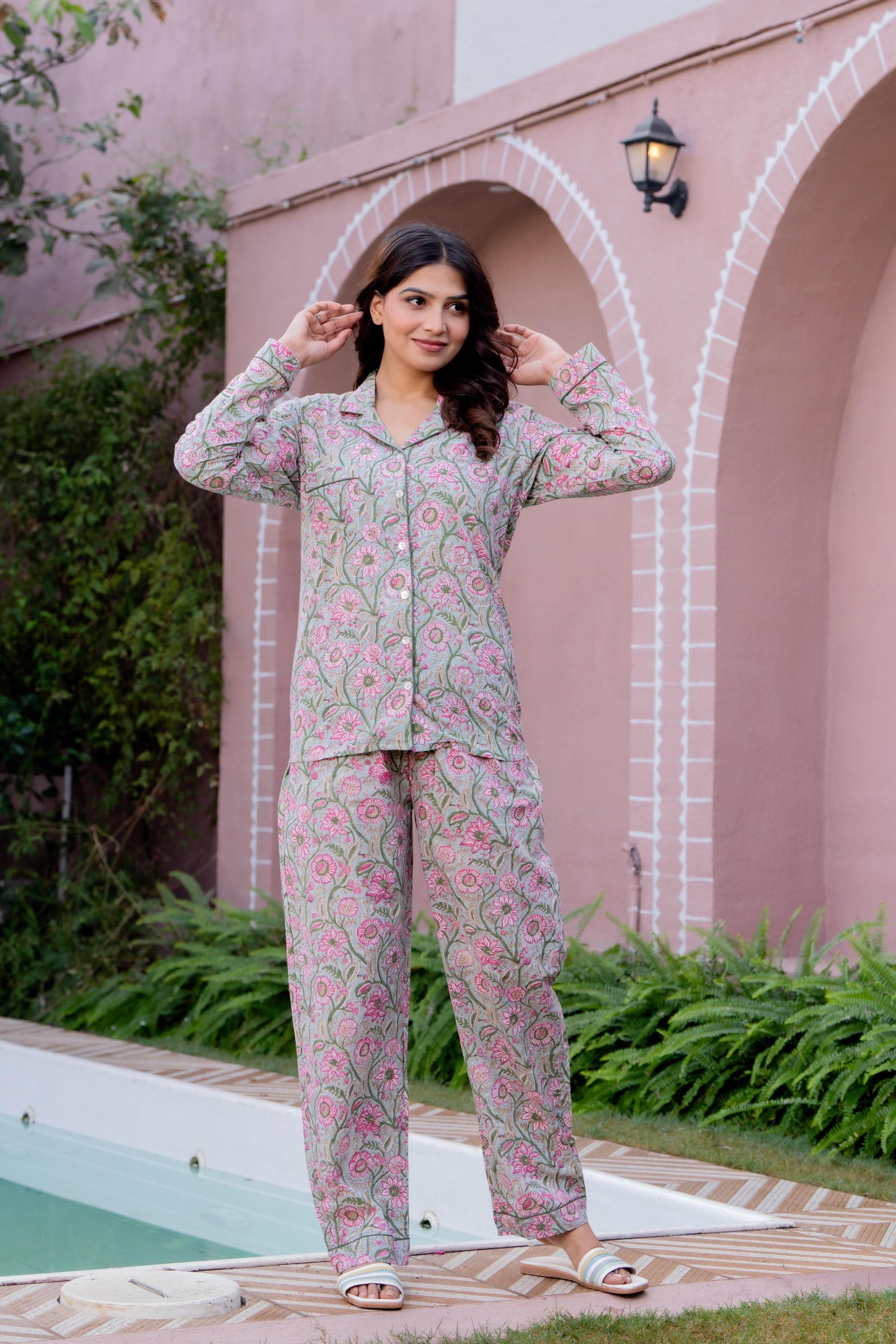 Timeless elegance Block Print Co-ord Set