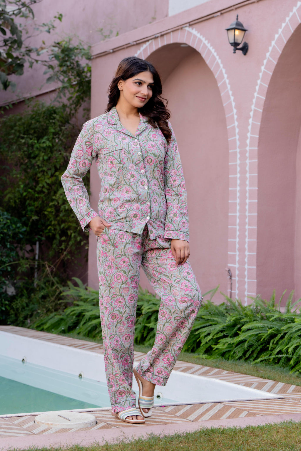 Timeless elegance Block Print Co-ord Set