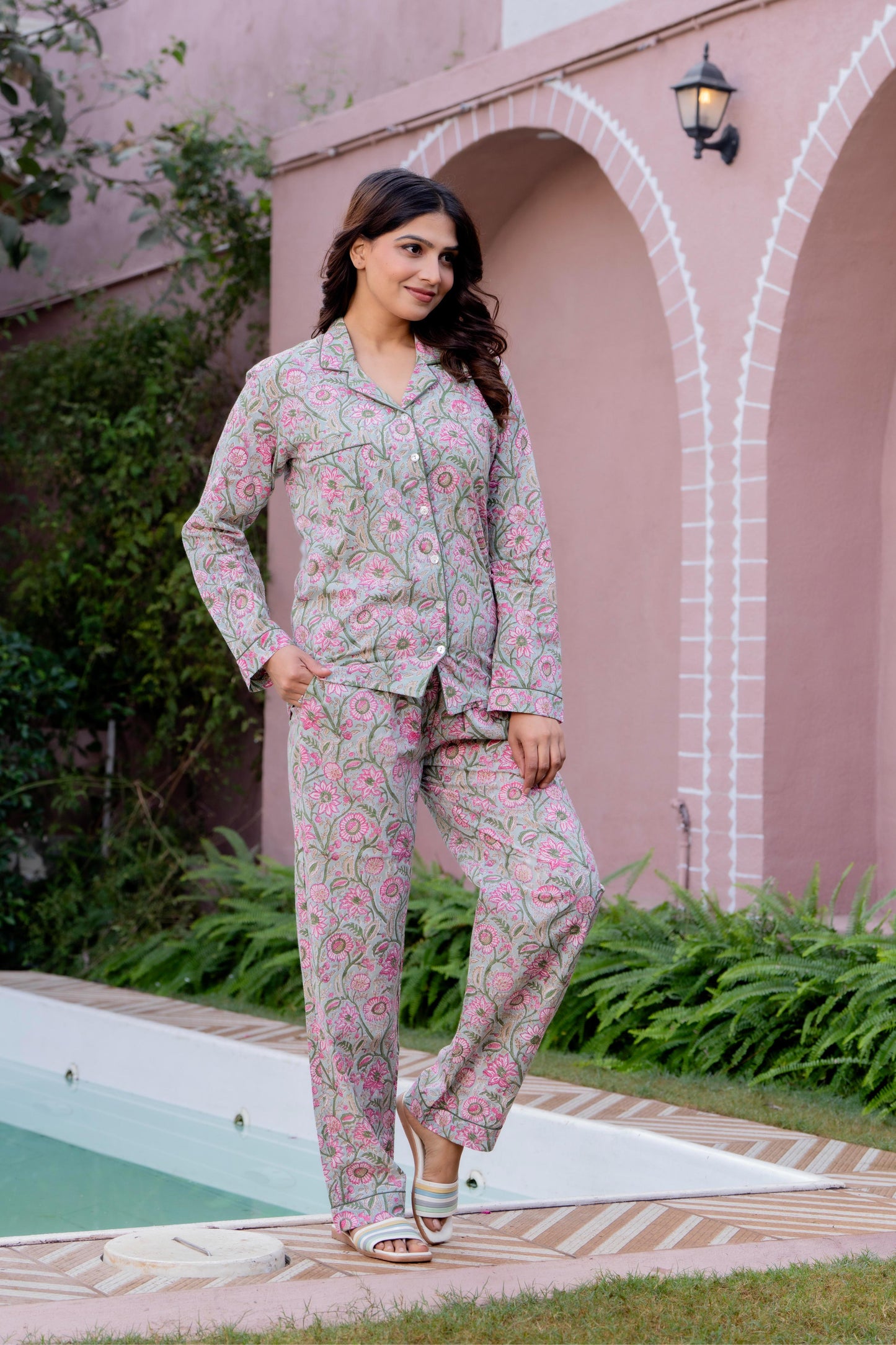 Timeless elegance Block Print Co-ord Set