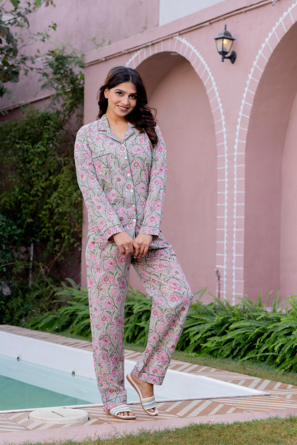Timeless elegance Block Print Co-ord Set