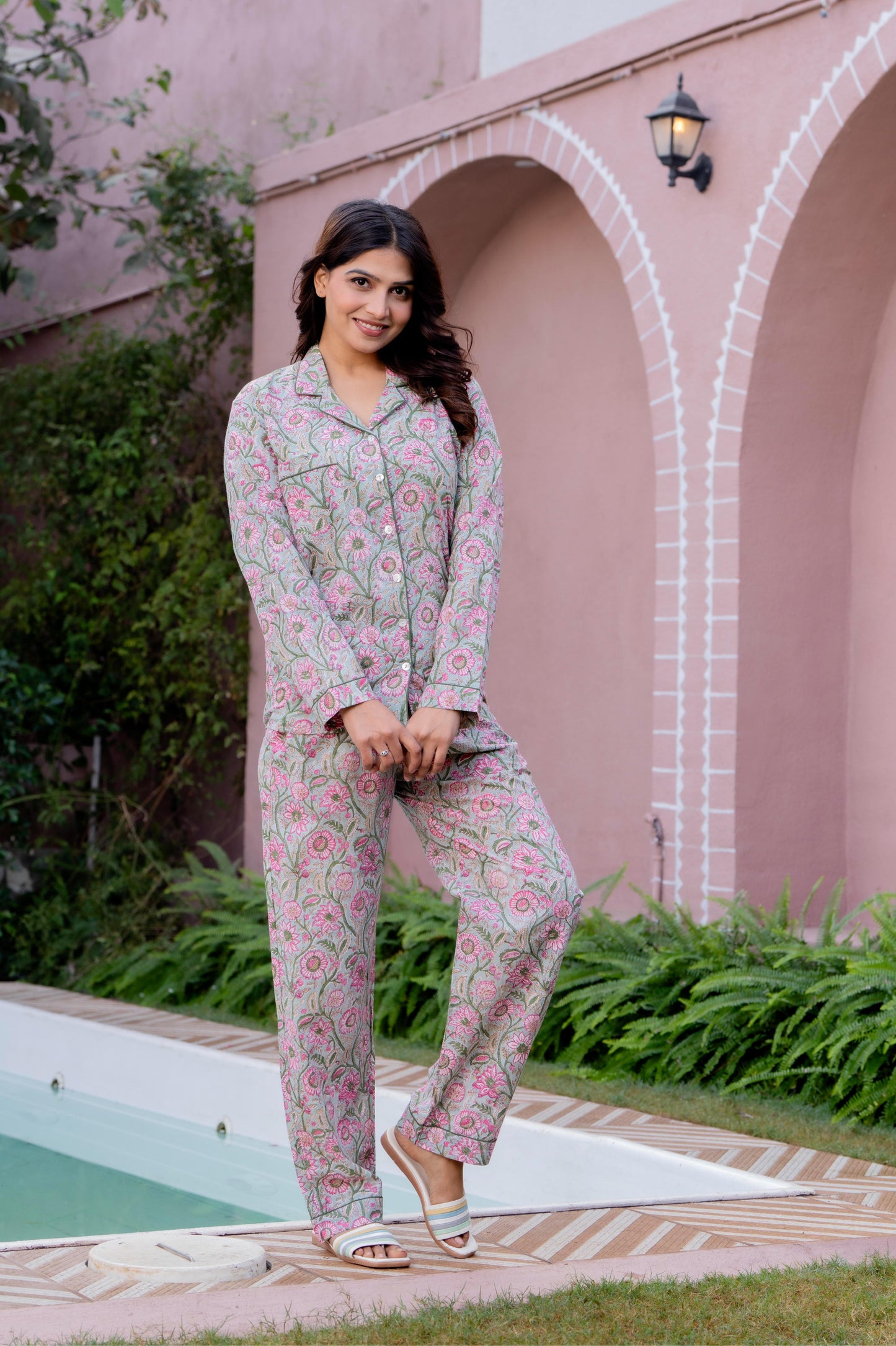 Timeless elegance Block Print Co-ord Set