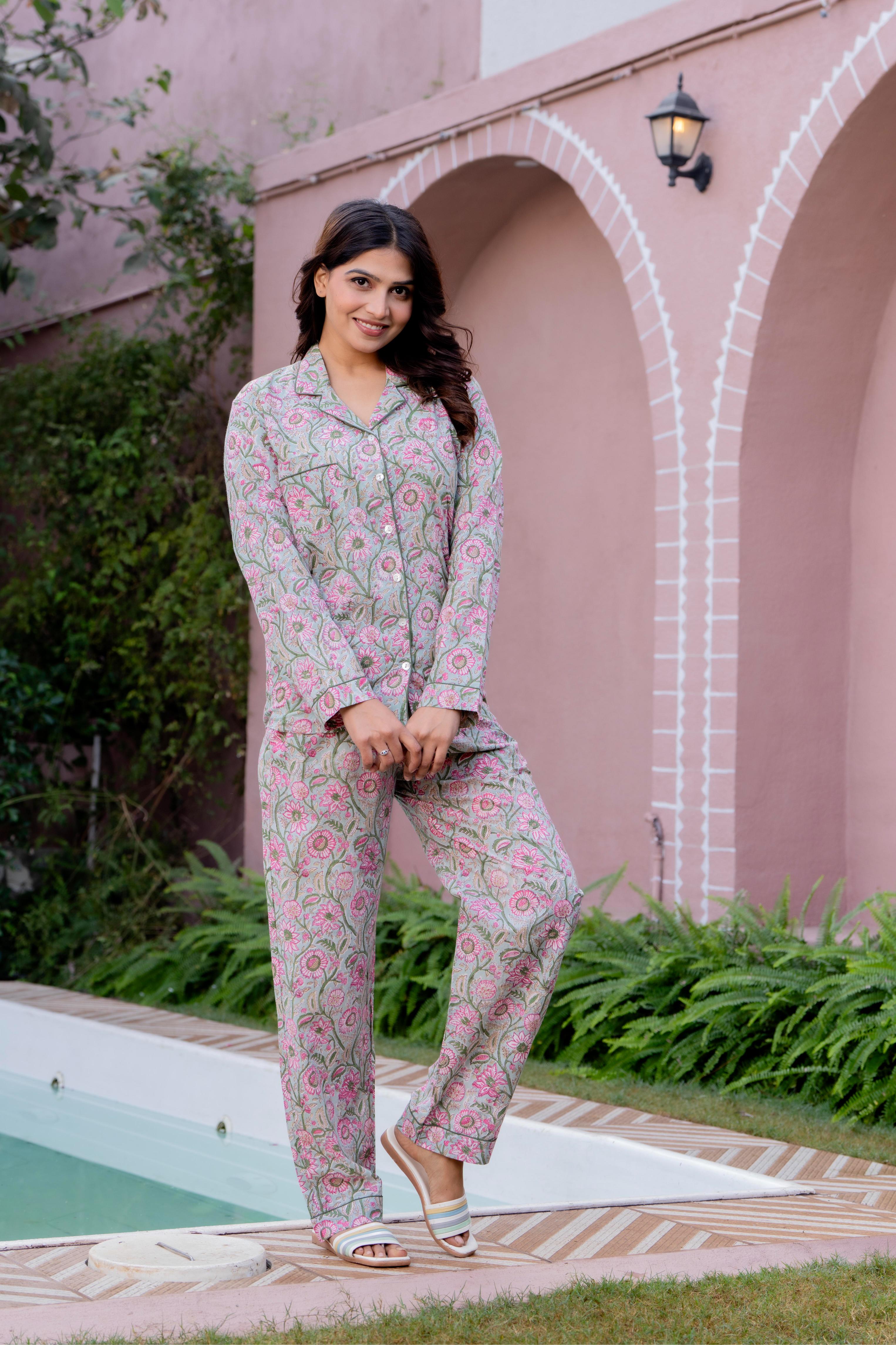 Timeless elegance Block Print Co-ord Set