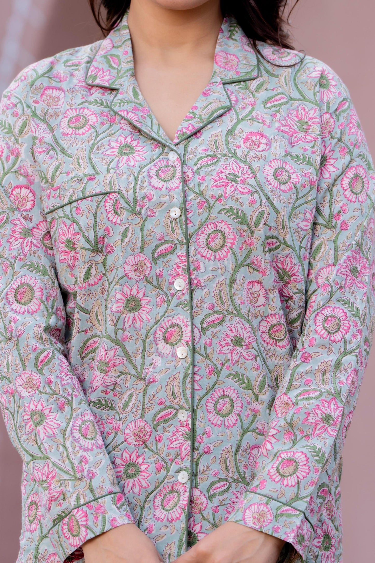 Timeless elegance Block Print Co-ord Set