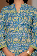 Elegance Charm Cotton Block Print Top