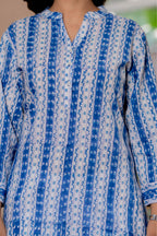 Elegance Charm Cotton Block Print Top