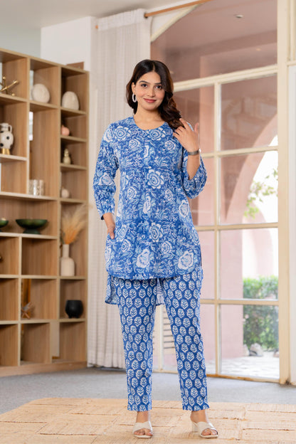 Timeless elegance Block Print Co-ord Set