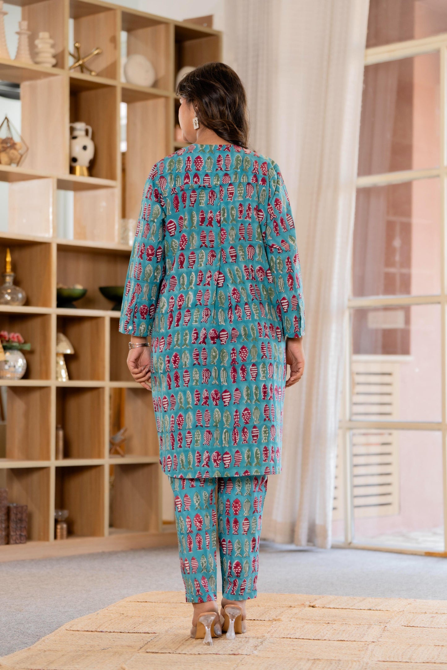 Timeless elegance Block Print Co-ord Set