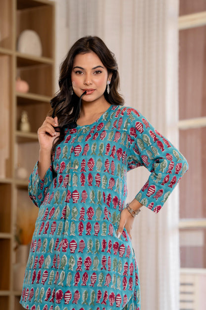 Timeless elegance Block Print Co-ord Set