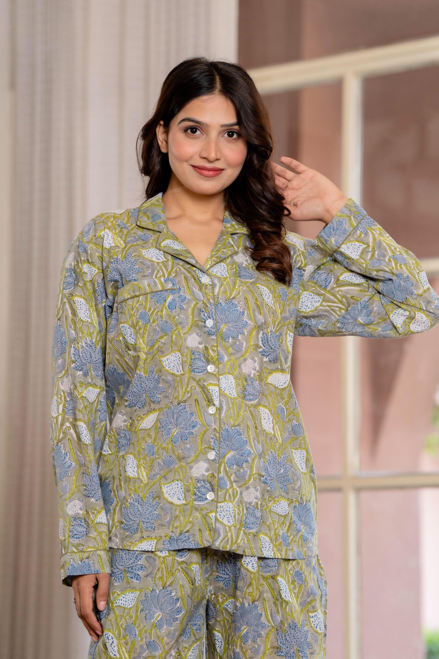 Timeless elegance Block Print Co-ord Set