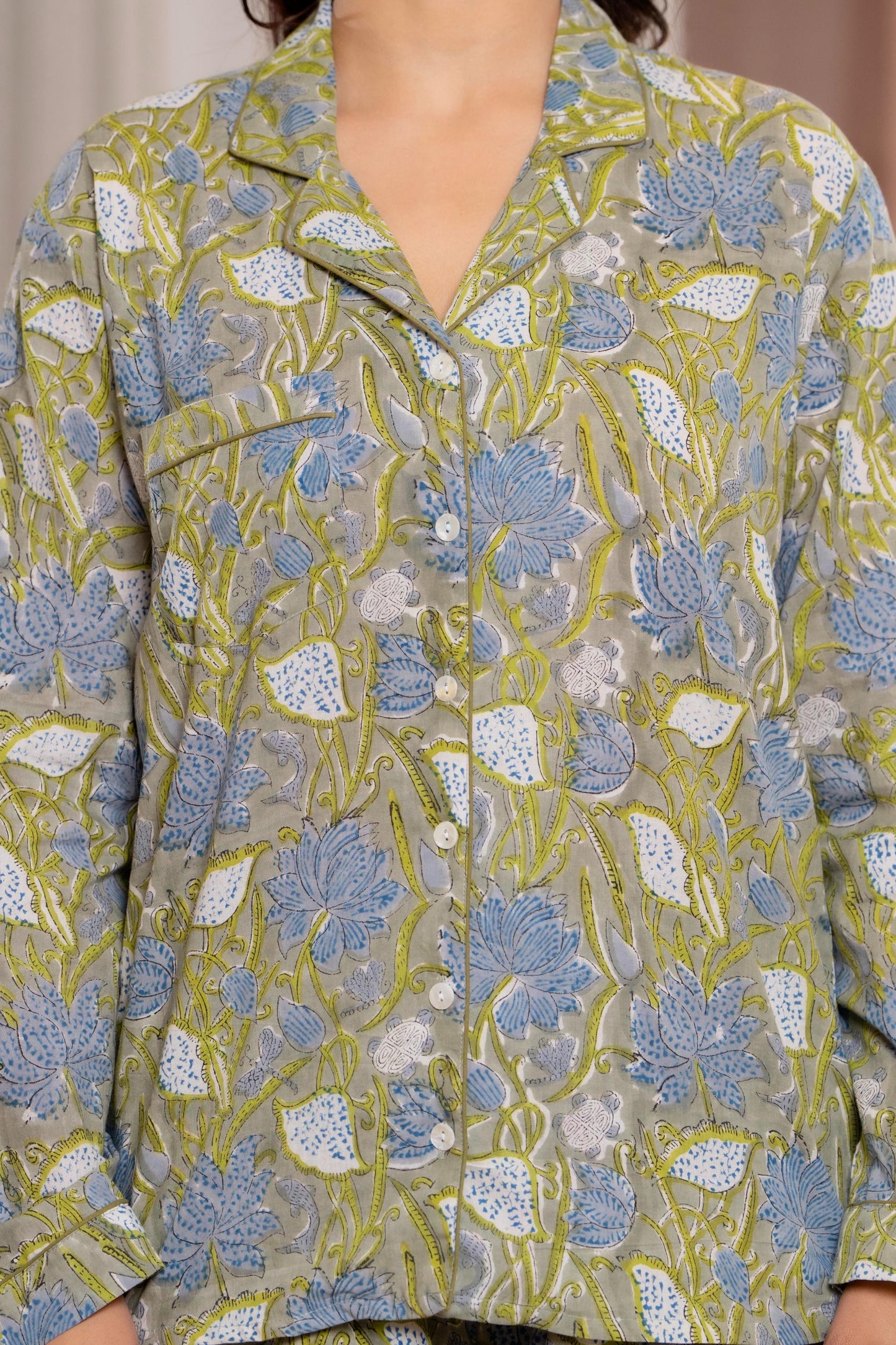 Timeless elegance Block Print Co-ord Set