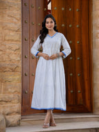 Hand Block Printed Cotton Long Dress -the heritage