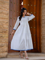 Hand Block Printed Cotton Long Dress -the heritage